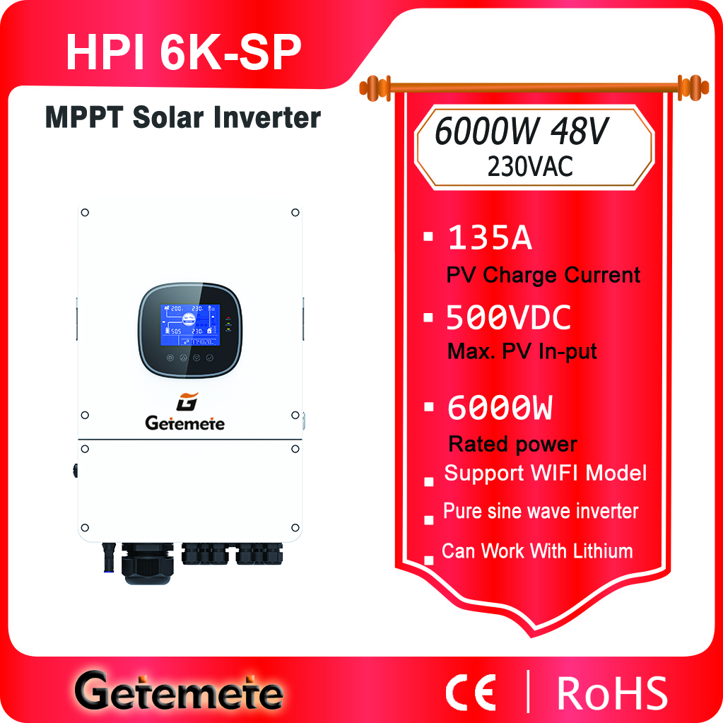 Drone Solar Charger - Getemete 6000W 48V 230Vac Pure Sine