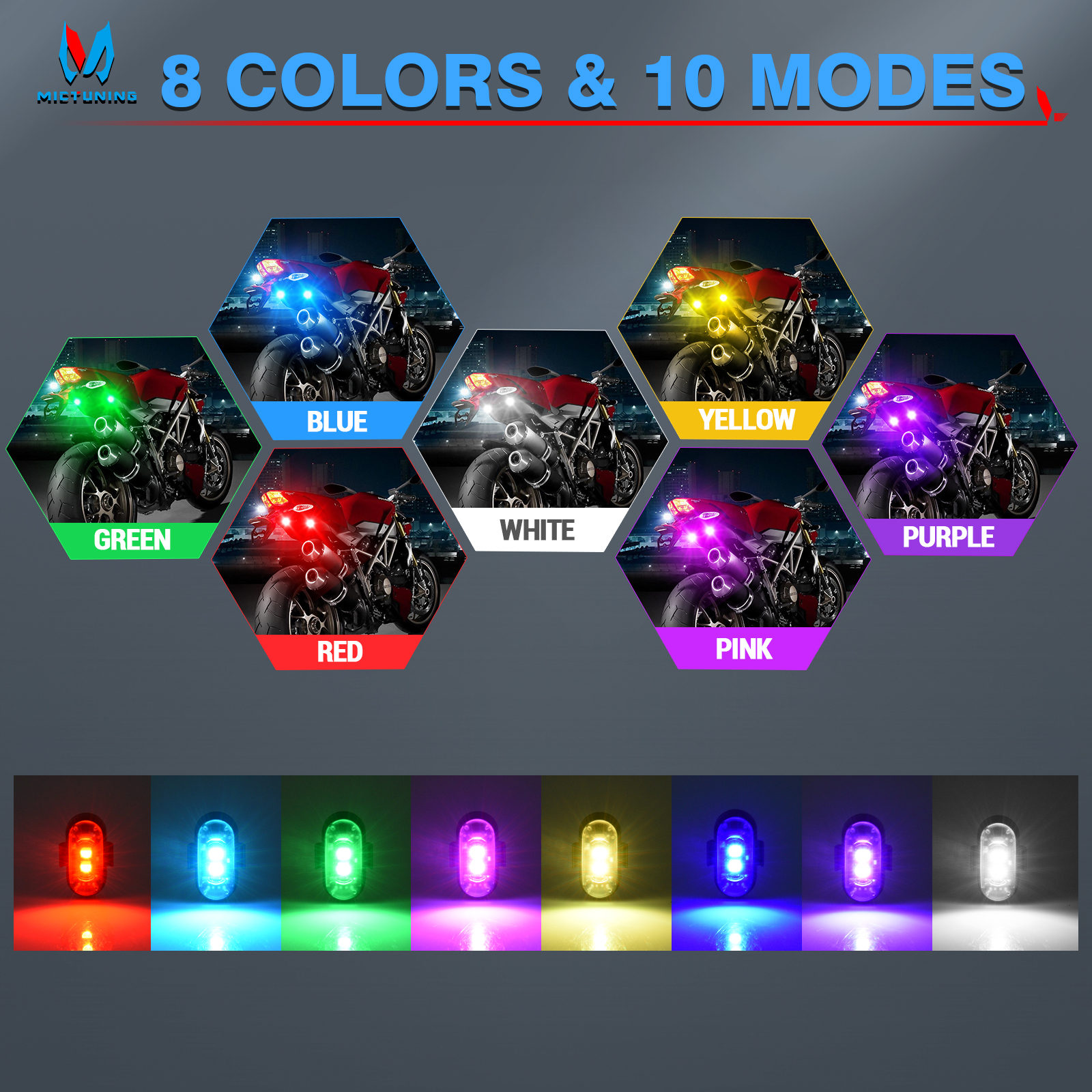 MICTUNING Wireless LED Strobe  - Drone Strobe Light ulasan dan harga