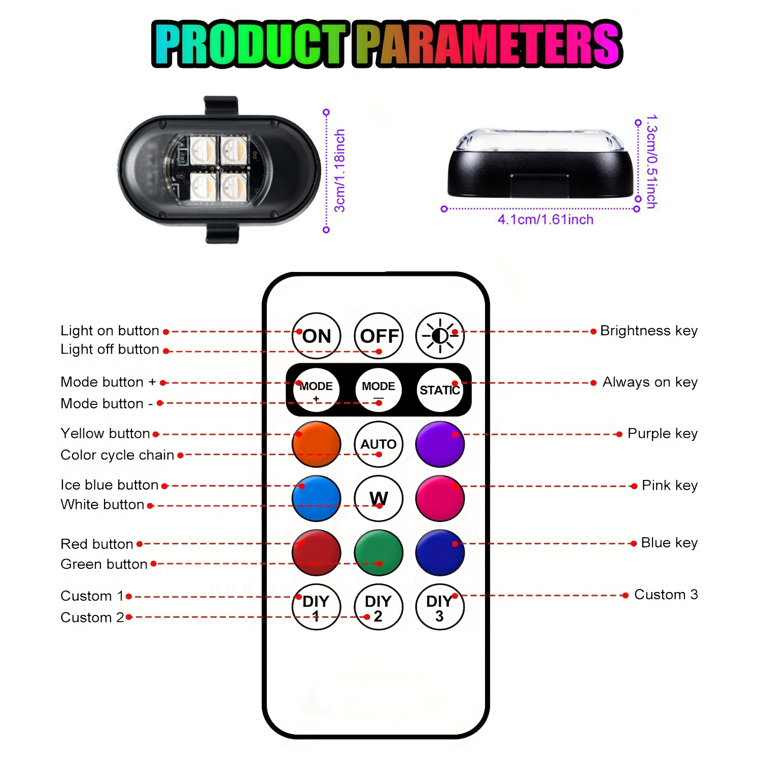 Upgraded 4LEDs Wireless LED St - Drone Strobe Light ulasan dan harga