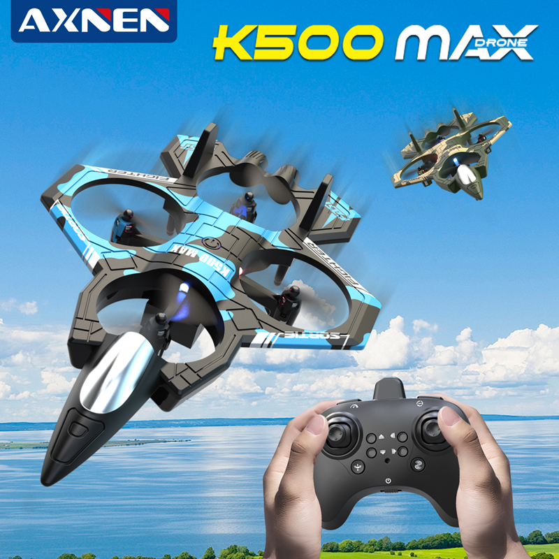 AXNEN K500 MAX RC Plane Fighte - Drone Beacon Light ulasan dan harga
