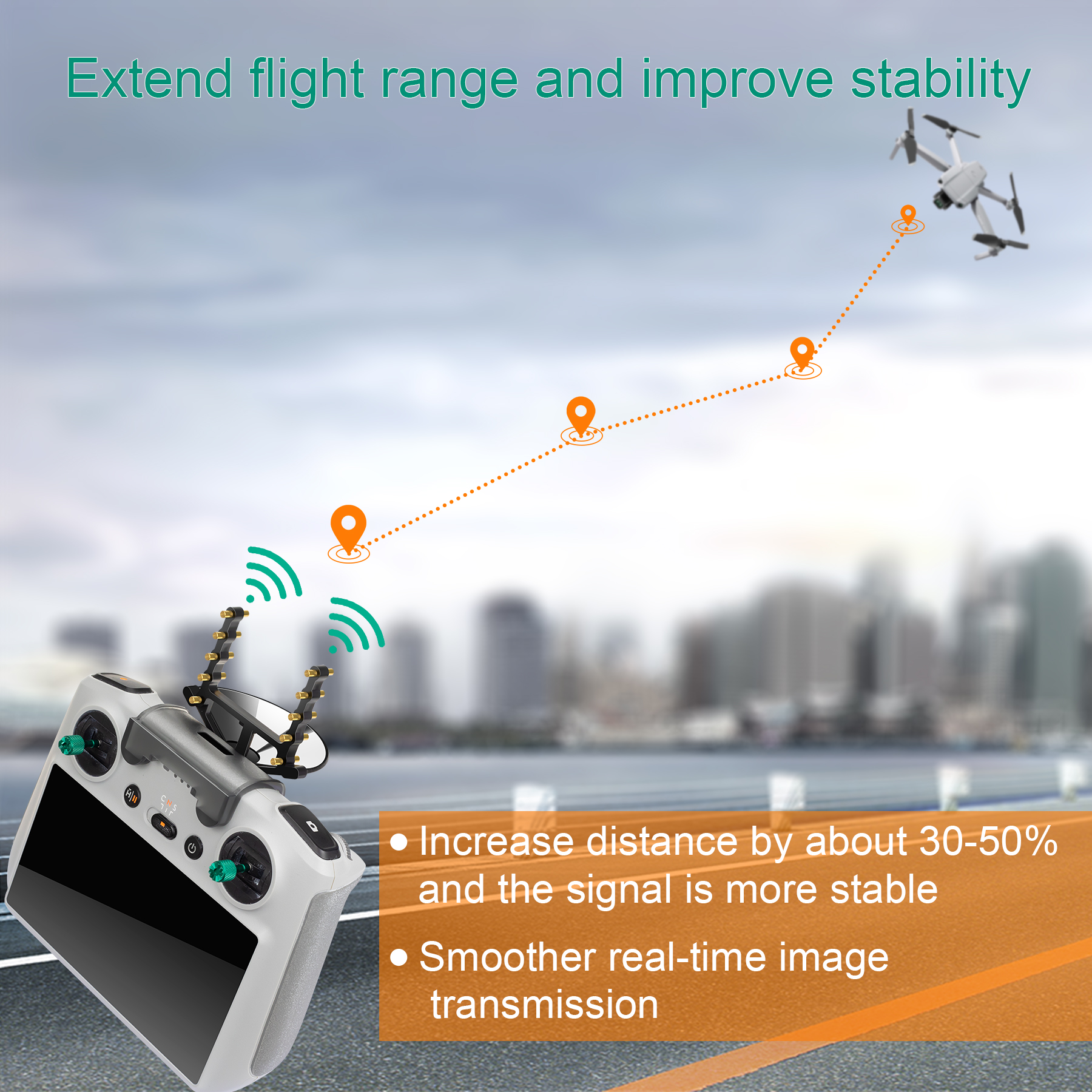 Antenna Signal Booster with Br - Drone Tablet Mount ulasan dan harga