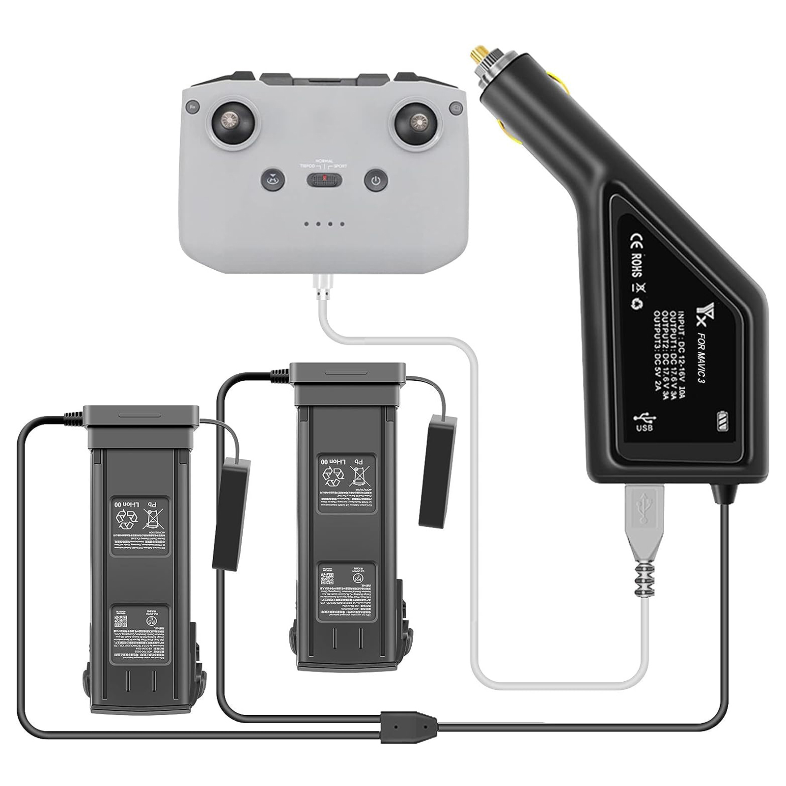For DJI Mavic 3 Intelligent Ba - Drone Charging Hub ulasan dan harga