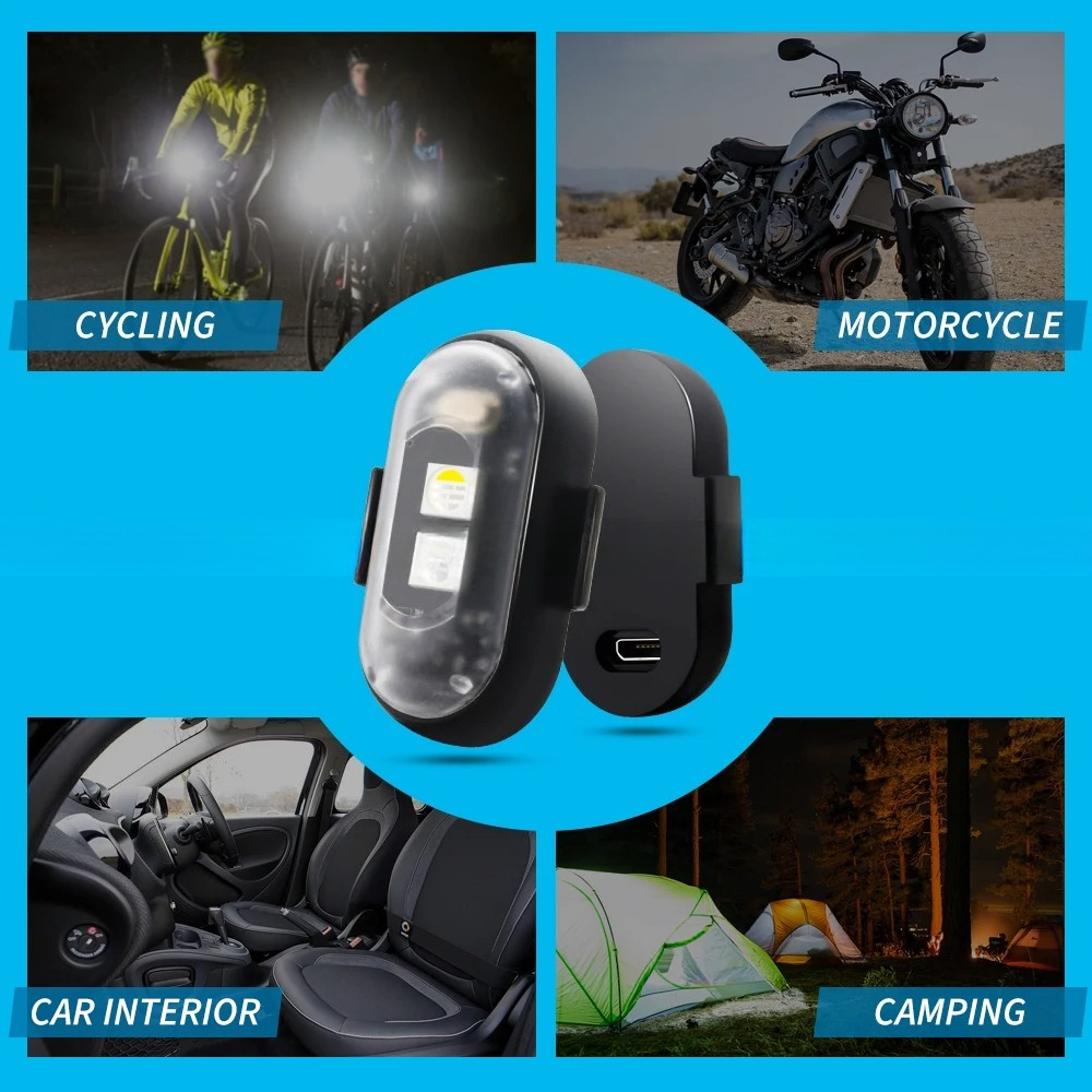 Motorcycle Strobe Light, APP C - Drone Strobe Light ulasan dan harga