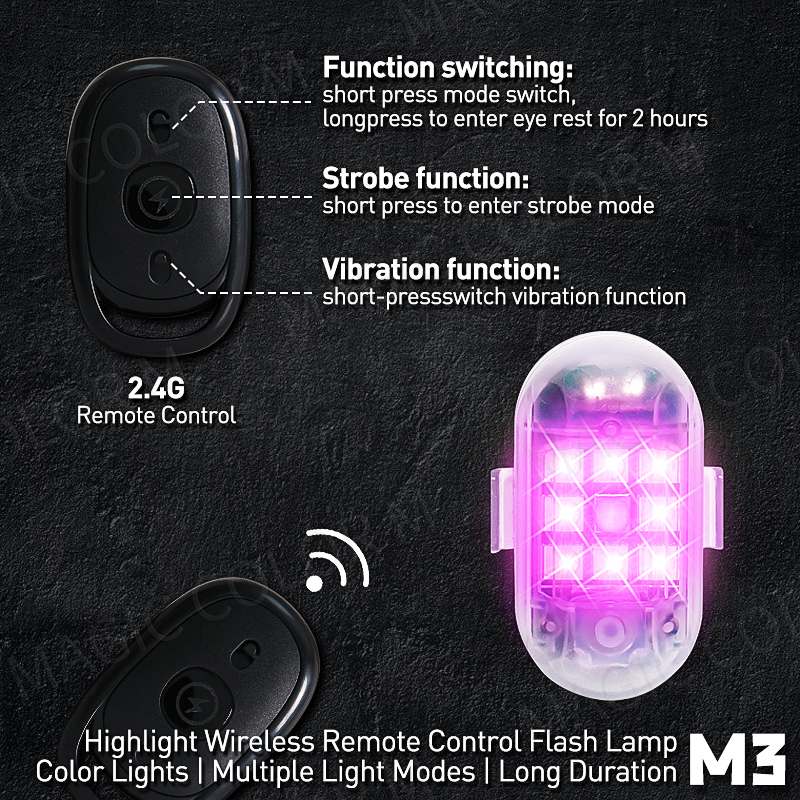 2PCS Wireless LED Strobe Light - Drone Strobe Light ulasan dan harga