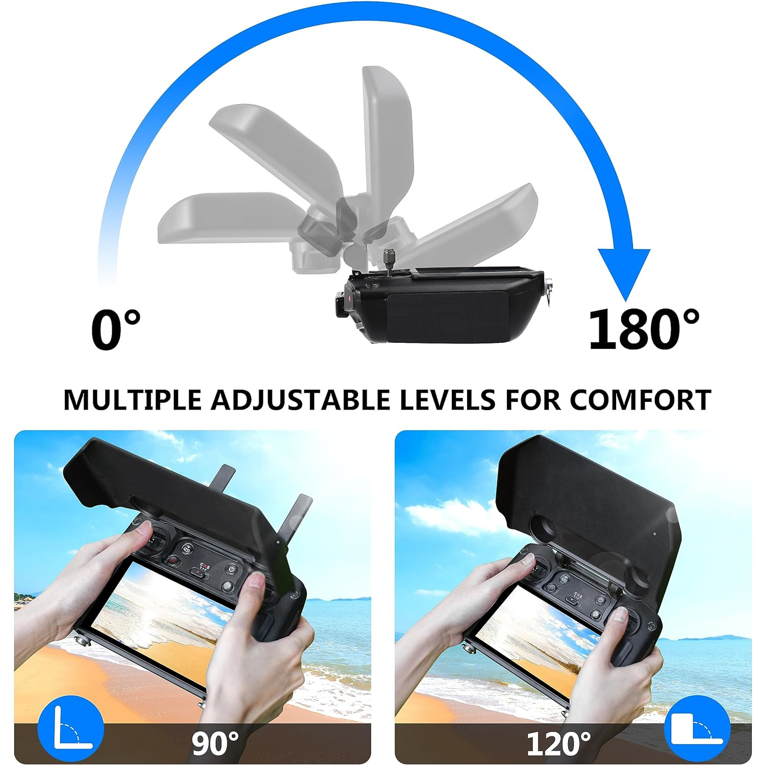 2-in-1 Sun Hood & Joystick Cov - Drone Control Stick ulasan dan harga
