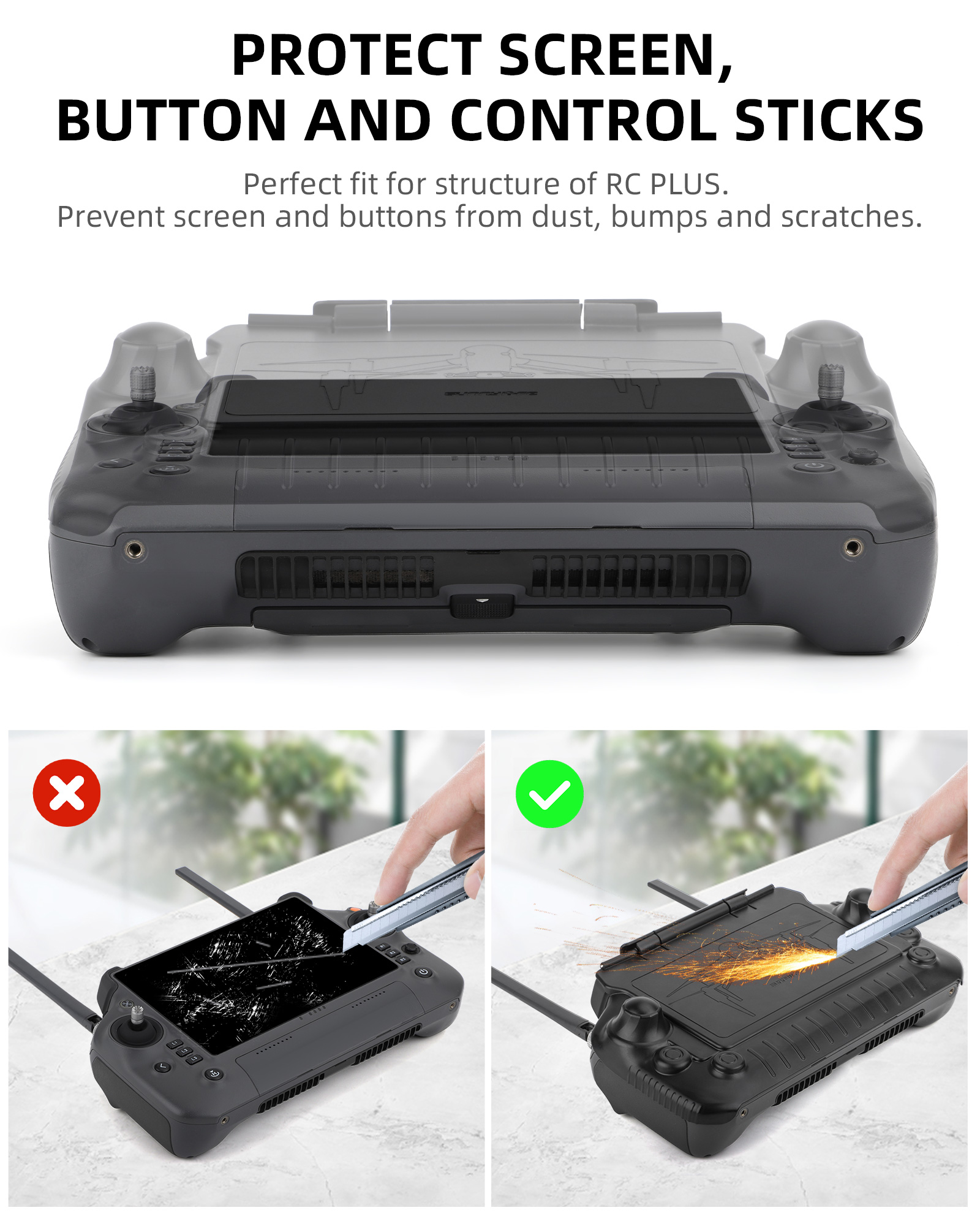 RC Plus Sun Hood Joystick Prot - Drone Sun Shade ulasan dan harga