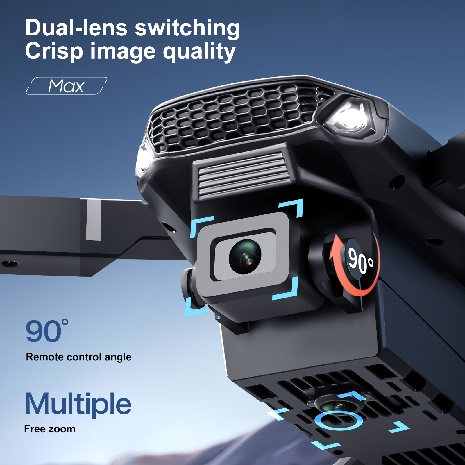 2025 New E88 E99 Upgraded Dron - Drone Controller Screen ulasan dan harga
