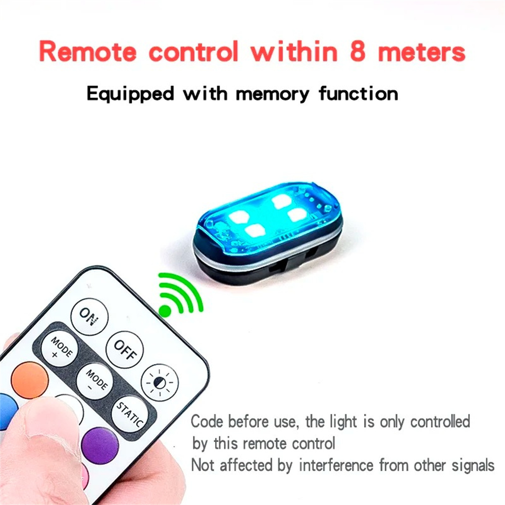 2/4/6pcs Wireless Remote Contr - Drone Strobe Light ulasan dan harga