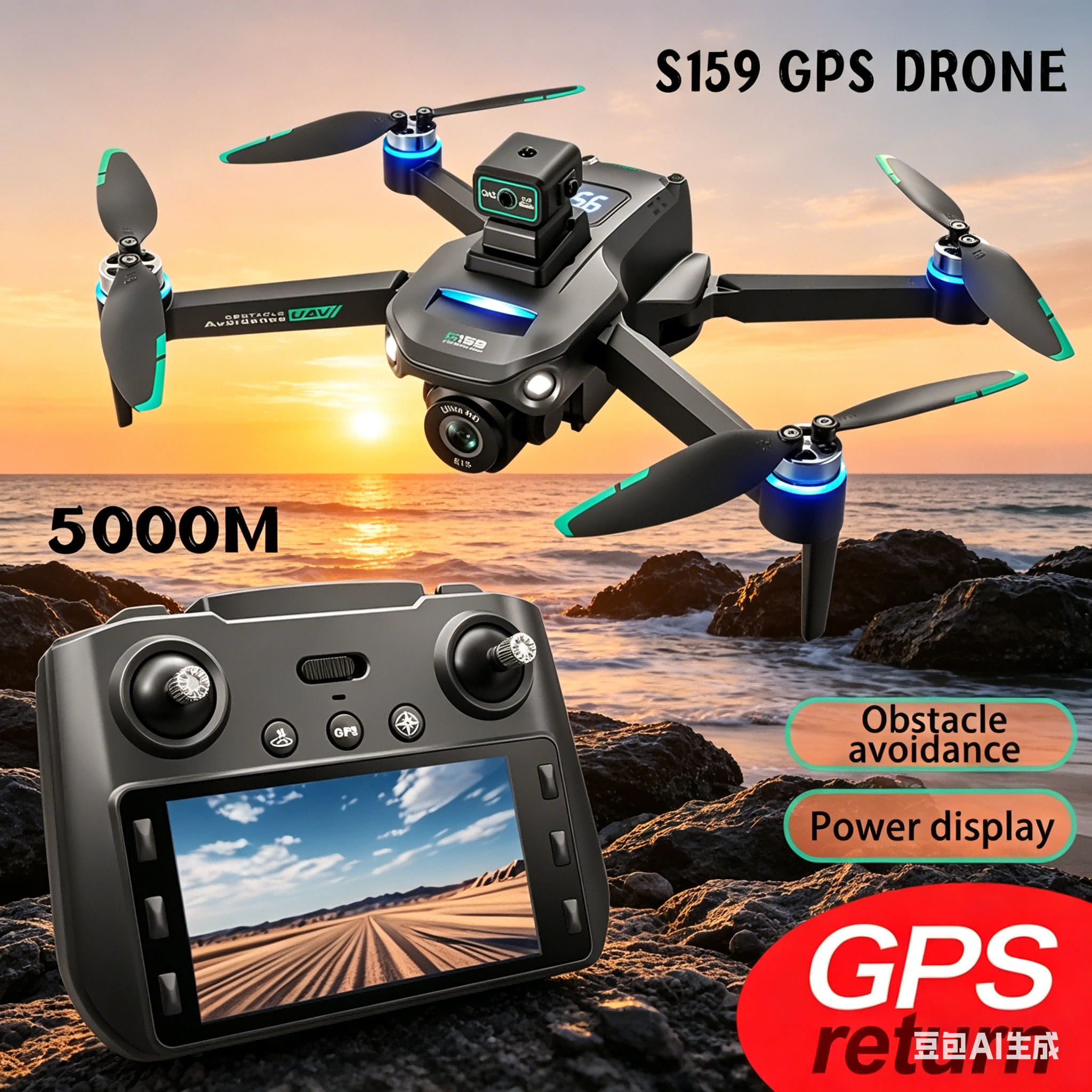 S159 GPS Drone 4K Profesional  - Drone Battery Adapter ulasan dan harga